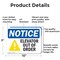 Signmission Elevator Out Of Order, 10 in W x Rectangle, Aluminum OS-2PACK-NS-A-710-L-15578 - alternate 5